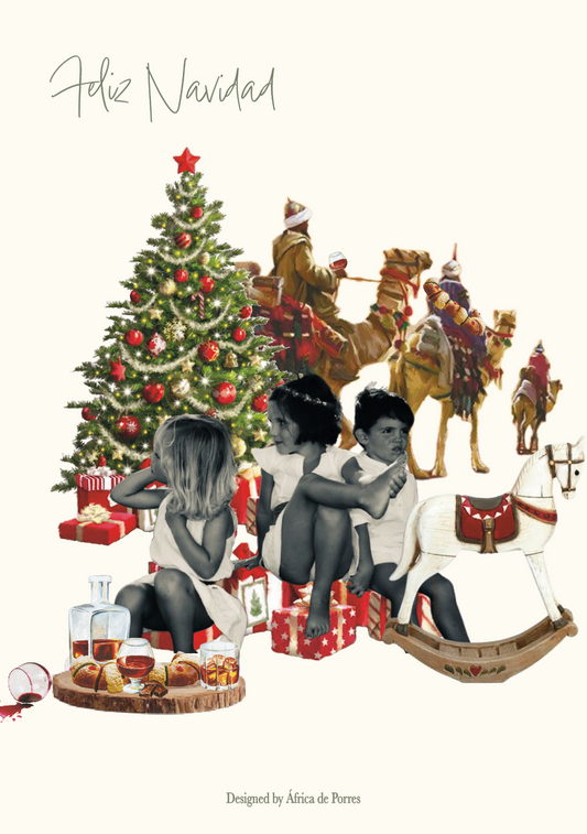 Christmas Personalizado Fondo Ya vienen Los Reyes